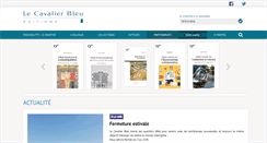 Desktop Screenshot of lecavalierbleu.com