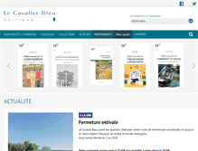 Tablet Screenshot of lecavalierbleu.com